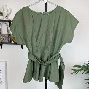 Moon River Belted Green Top St Patrick’s Day